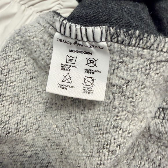 Brandy Melville Jogger‎ Sweatpants Dark Gray Fleece Lined One Size Women's - Picture 5 of 8